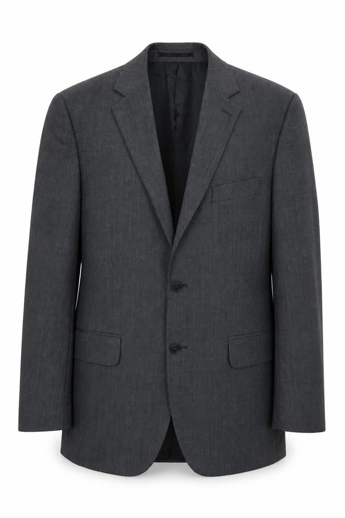 Mens UK Size 40 Preworn Regular Grey Suit Jacket