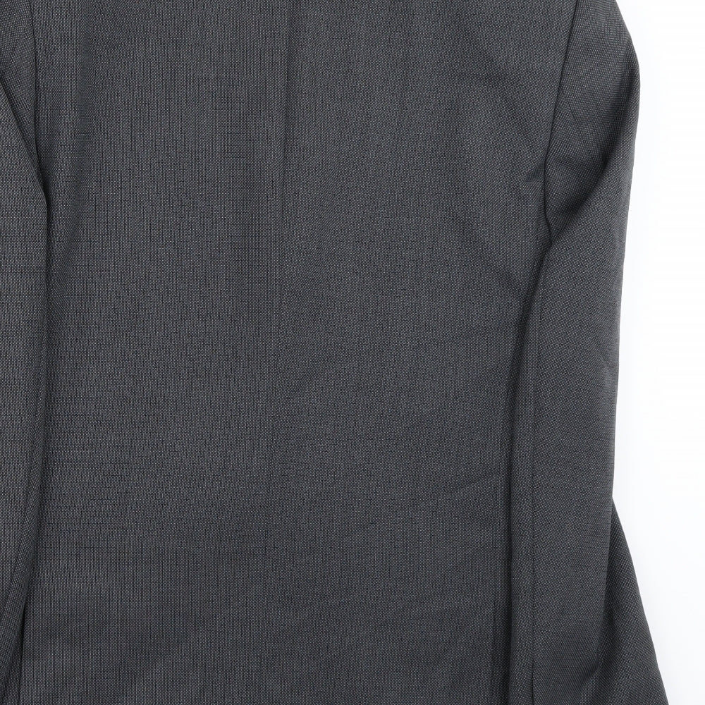 Mens UK Size 40 Preworn Regular Grey Suit Jacket
