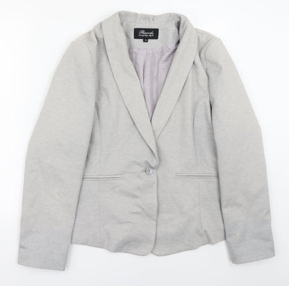 Peacocks Womens Grey   Jacket Suit Jacket Size 16