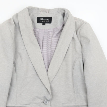 Peacocks Womens Grey   Jacket Suit Jacket Size 16