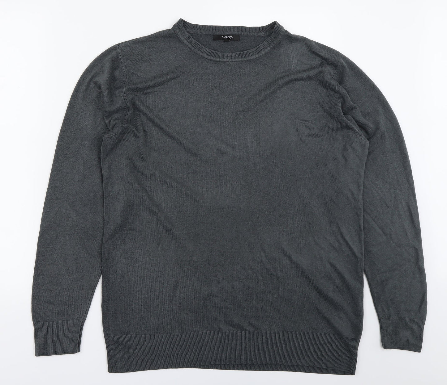 George  Mens Grey   Pullover Jumper Size L
