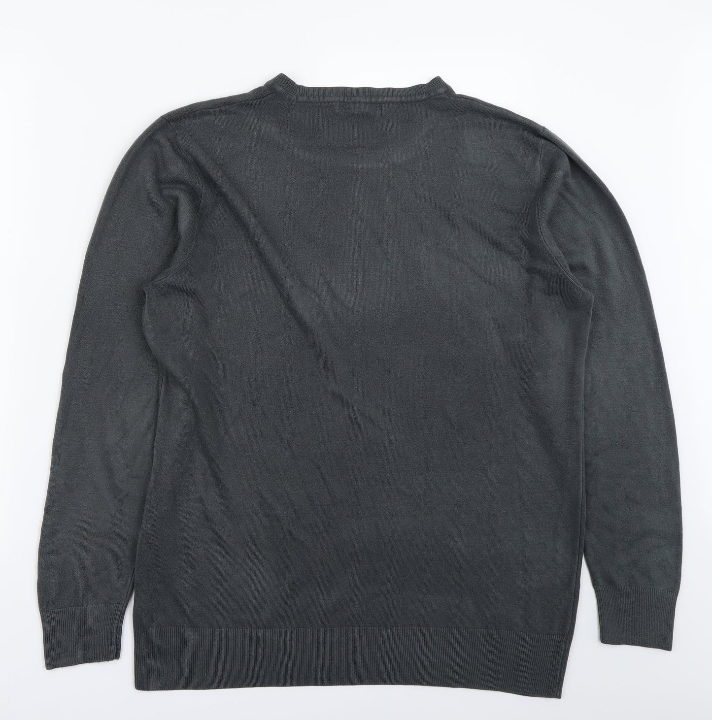 George  Mens Grey   Pullover Jumper Size L