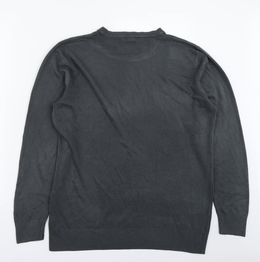 George  Mens Grey   Pullover Jumper Size L