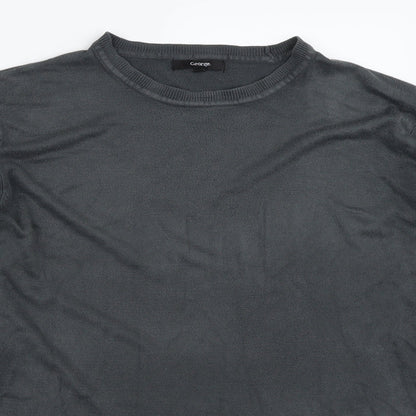 George  Mens Grey   Pullover Jumper Size L