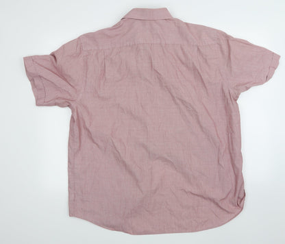 Jack Reid Mens Pink    Button-Up Size 17.5