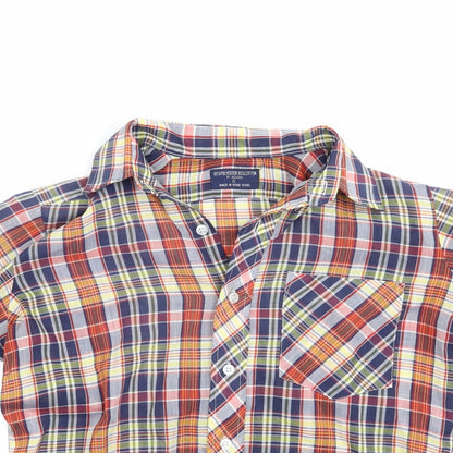 P-3000 Womens Multicoloured Check  Basic Button-Up Size 6