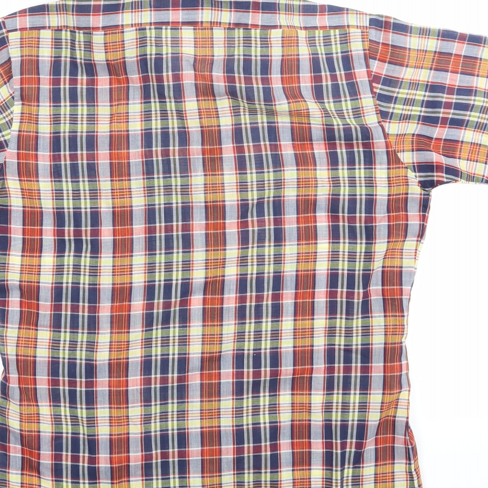 P-3000 Womens Multicoloured Check  Basic Button-Up Size 6