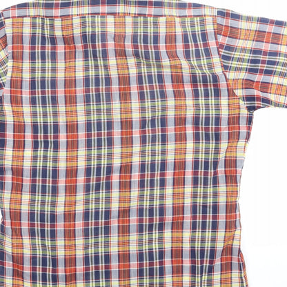 P-3000 Womens Multicoloured Check  Basic Button-Up Size 6