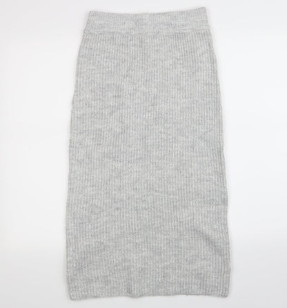 Primark Womens Grey   Skater Skirt Size 4