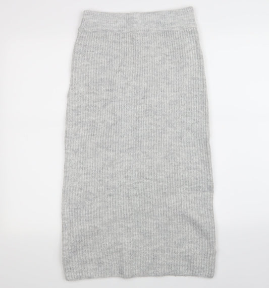 Primark Womens Grey   Skater Skirt Size 4