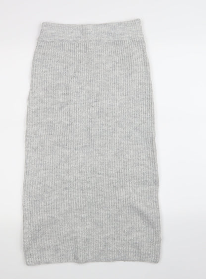 Primark Womens Grey   Skater Skirt Size 4