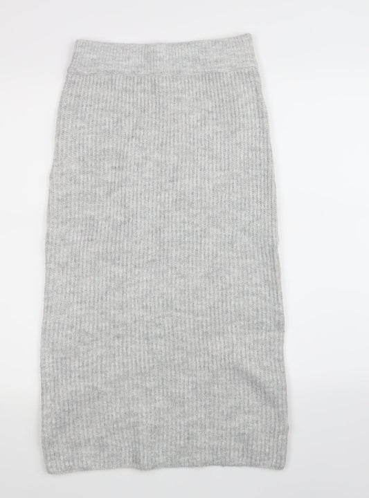 Primark Womens Grey   Skater Skirt Size 4