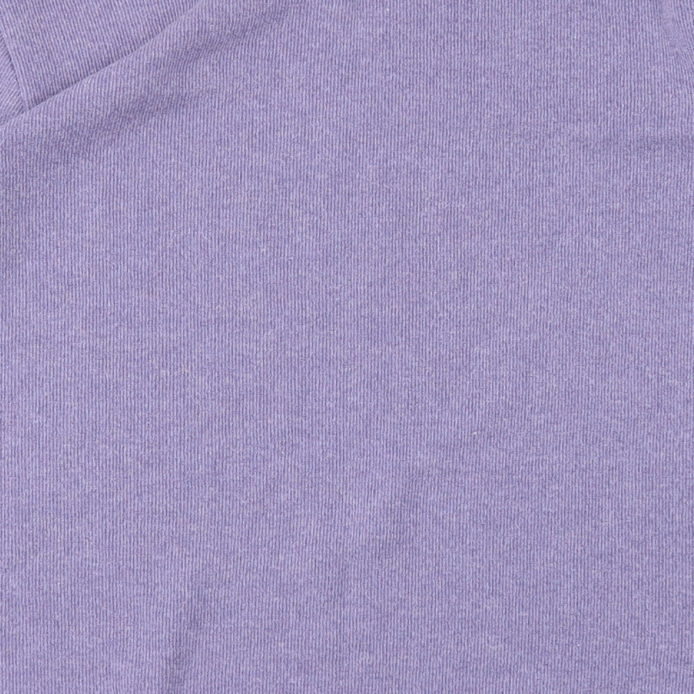 M&Co Womens Purple   Basic T-Shirt Size M