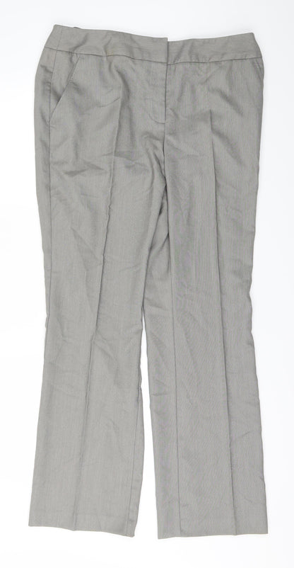 Papaya Womens Grey   Trousers  Size 14 L29 in