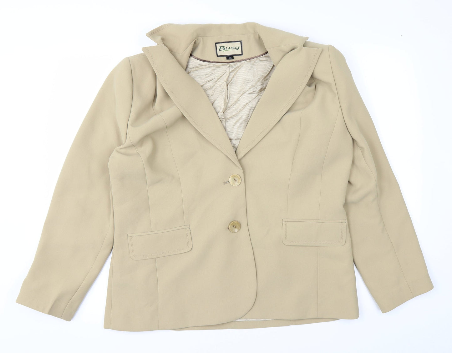 Womens UK Size 16 busy Yellow Jacket