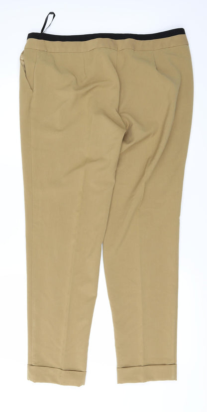 newlook Womens Brown   Trousers  Size 14 L29 in