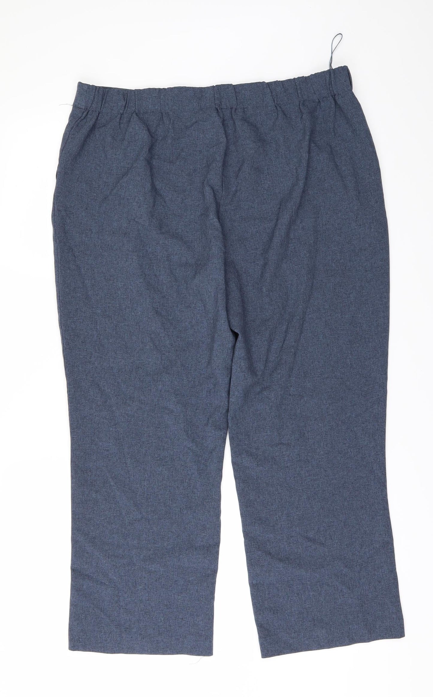 Womens UK Size 16 Preworn Regular Fit  Blue Trousers