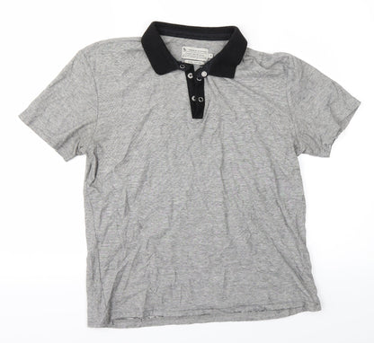TU Boys Grey   Basic Polo Size S