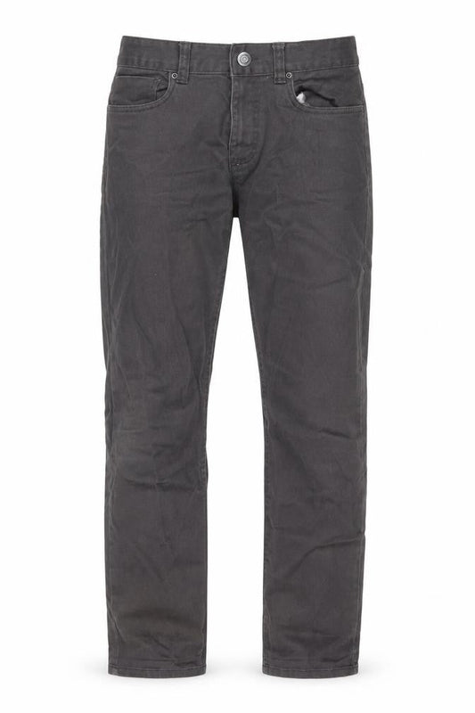 Mens UK Size 32 DenimCo Regular Fit Straight Black Jeans