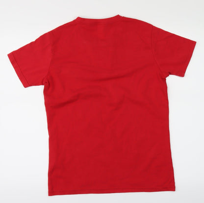Andrid Boys Red   Basic T-Shirt Size M