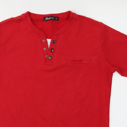 Andrid Boys Red   Basic T-Shirt Size M