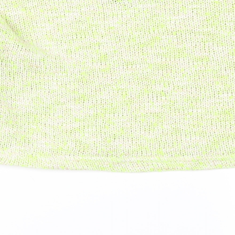 New Look Girls White  Knit Cropped T-Shirt Size 10-11 Years