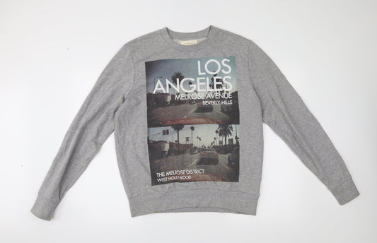 River Island Mens Grey   Pullover Jumper Size L