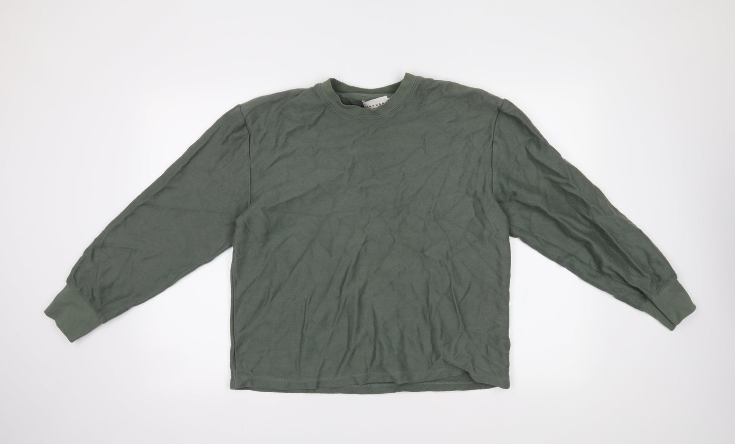 Topman Mens Green   Pullover Jumper Size S