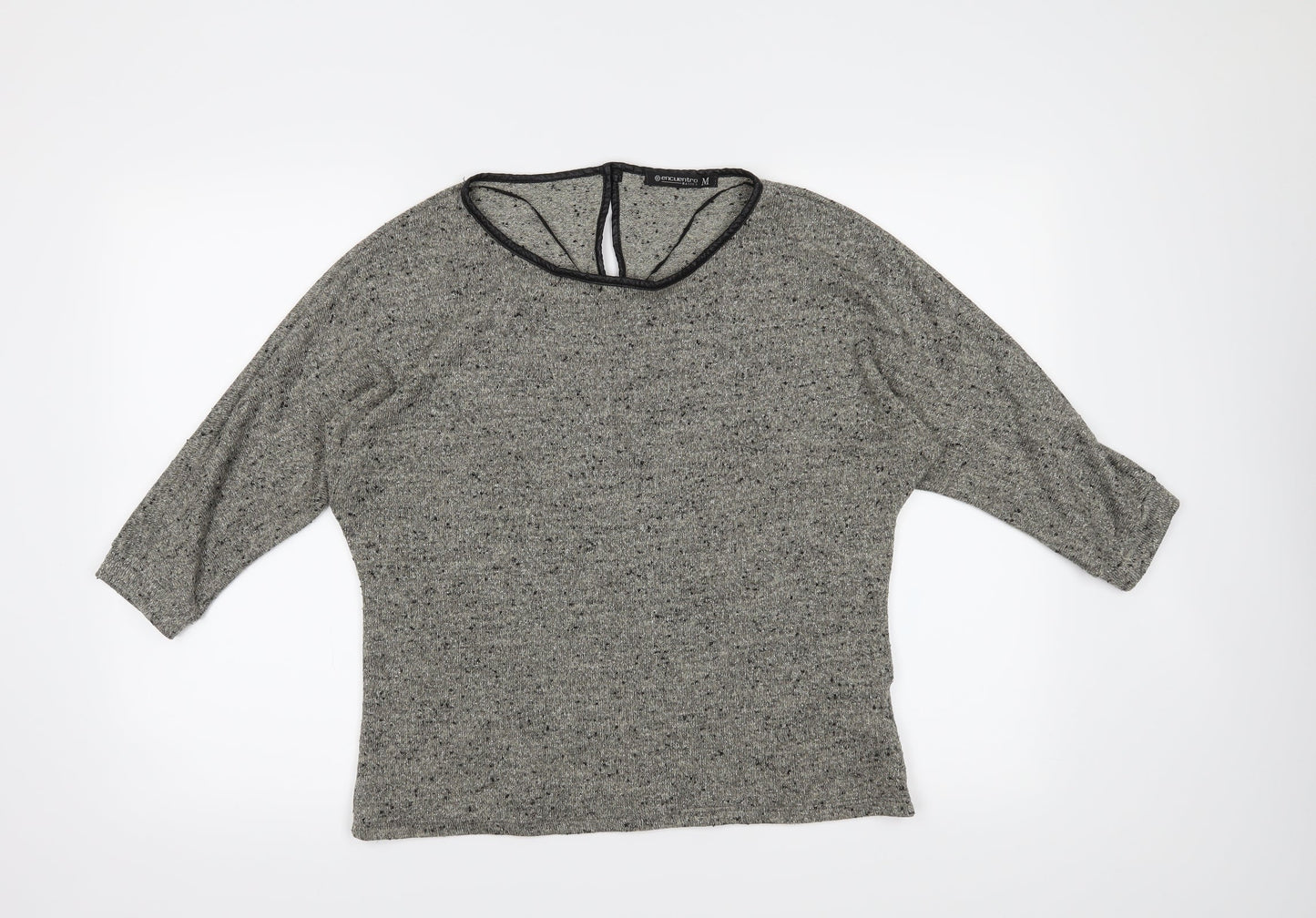 Womens UK Size M Encuentro Grey Basic Blouse