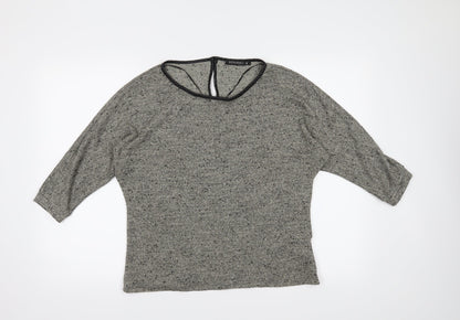 Womens UK Size M Encuentro Grey Basic Blouse