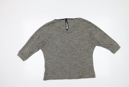 Womens UK Size M Encuentro Grey Basic Blouse