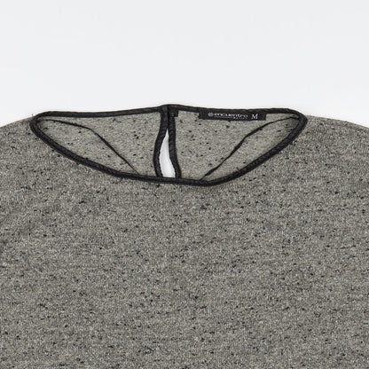 Womens UK Size M Encuentro Grey Basic Blouse