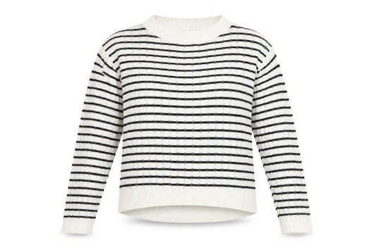 Boohoo Womens White Check  Pullover Jumper Size 10