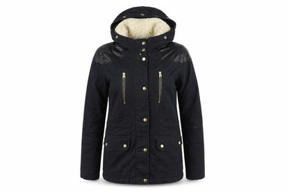 Womens UK Size 8 Topshop Black Parka Coat