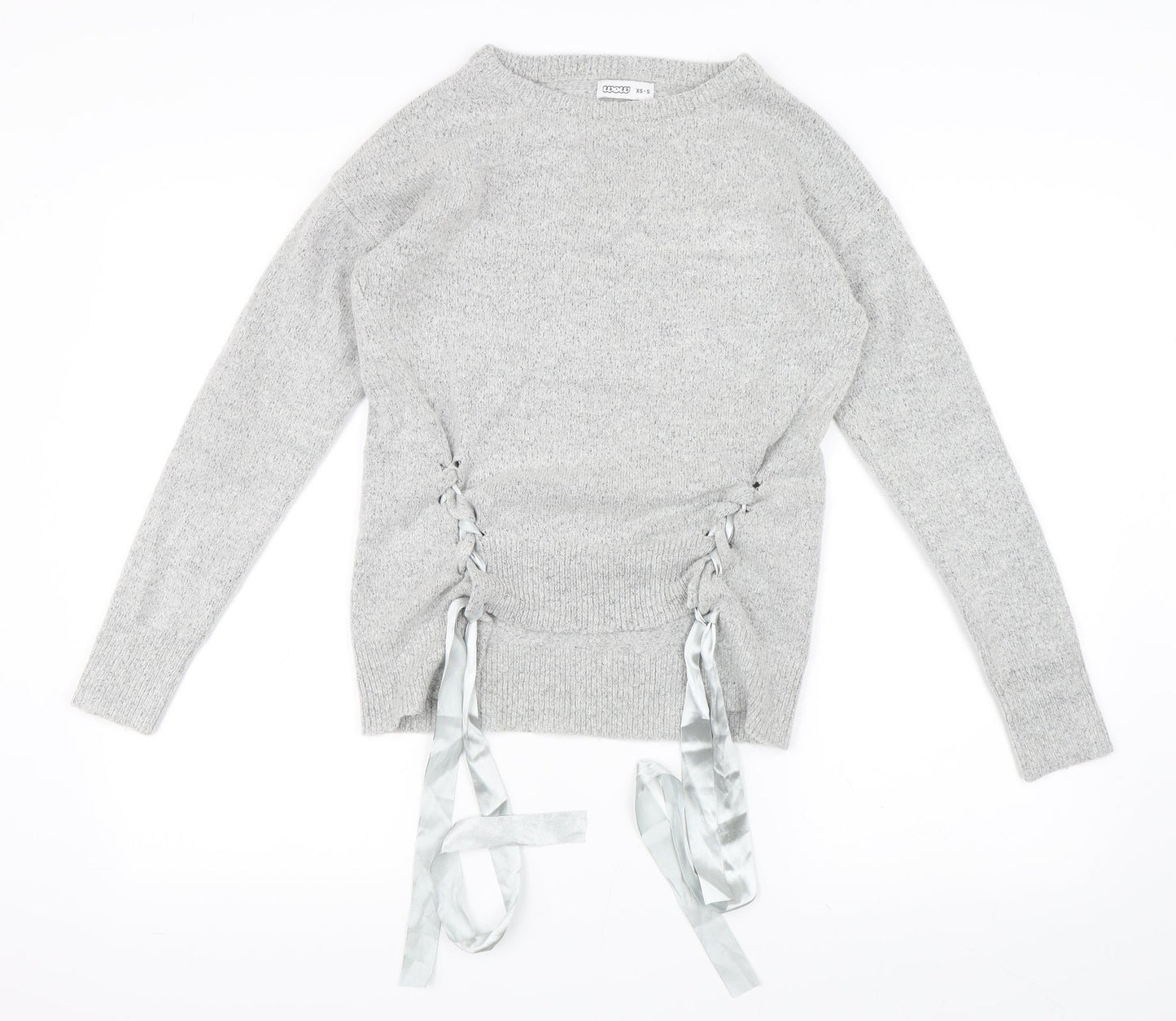 WOW Womens Grey   Pullover Jumper Size XS