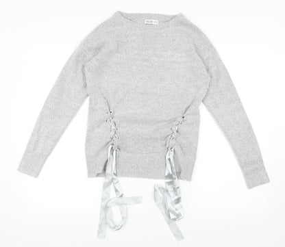 WOW Womens Grey   Pullover Jumper Size XS