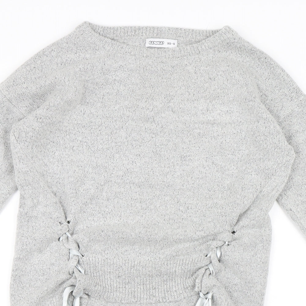 WOW Womens Grey   Pullover Jumper Size XS