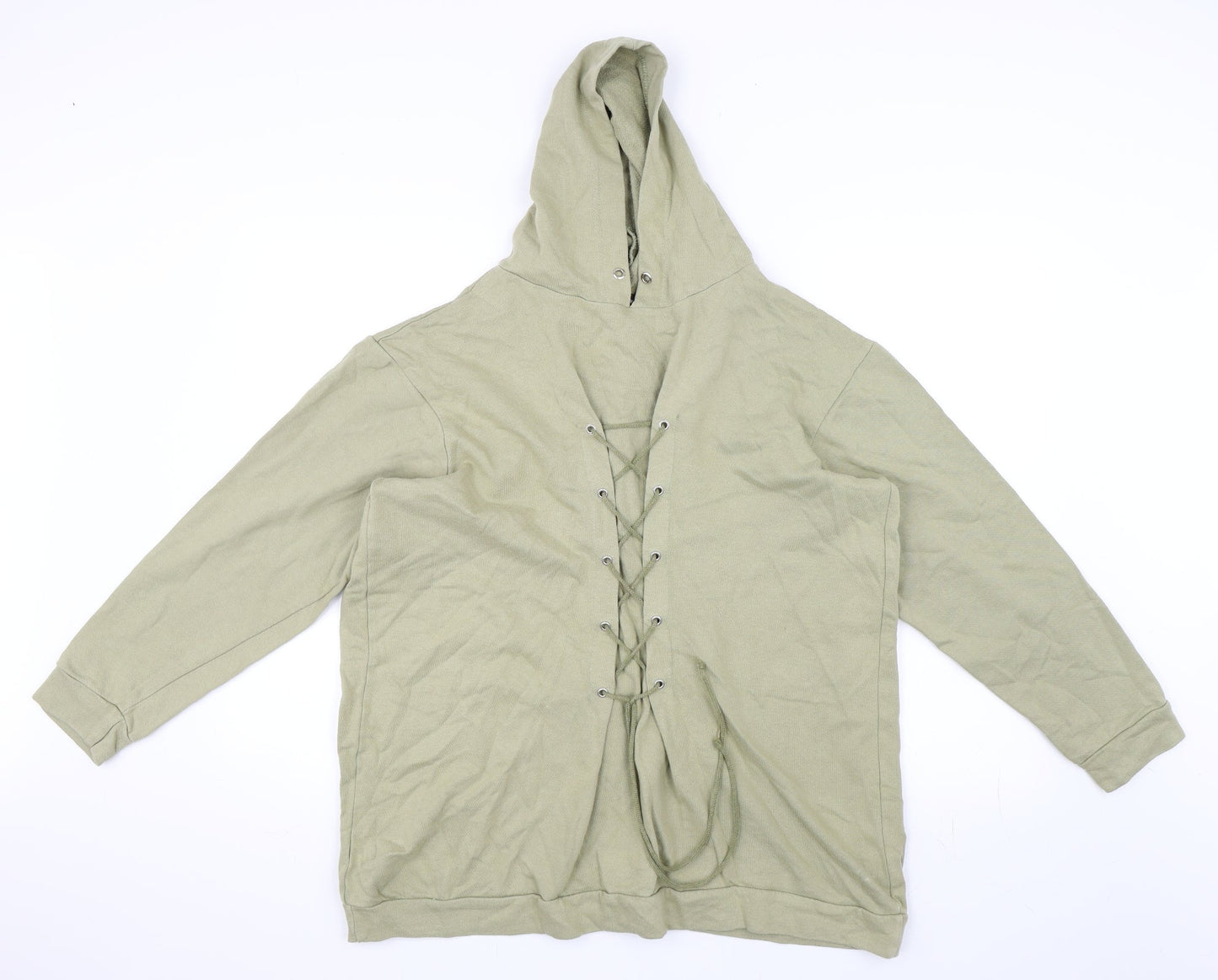 Pretty Little Thing  Womens Green   Pullover Hoodie Size 12