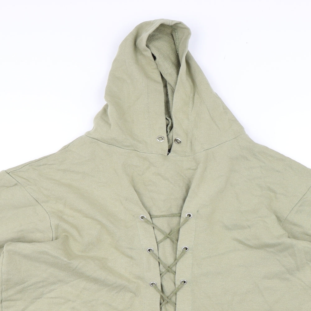 Pretty Little Thing  Womens Green   Pullover Hoodie Size 12