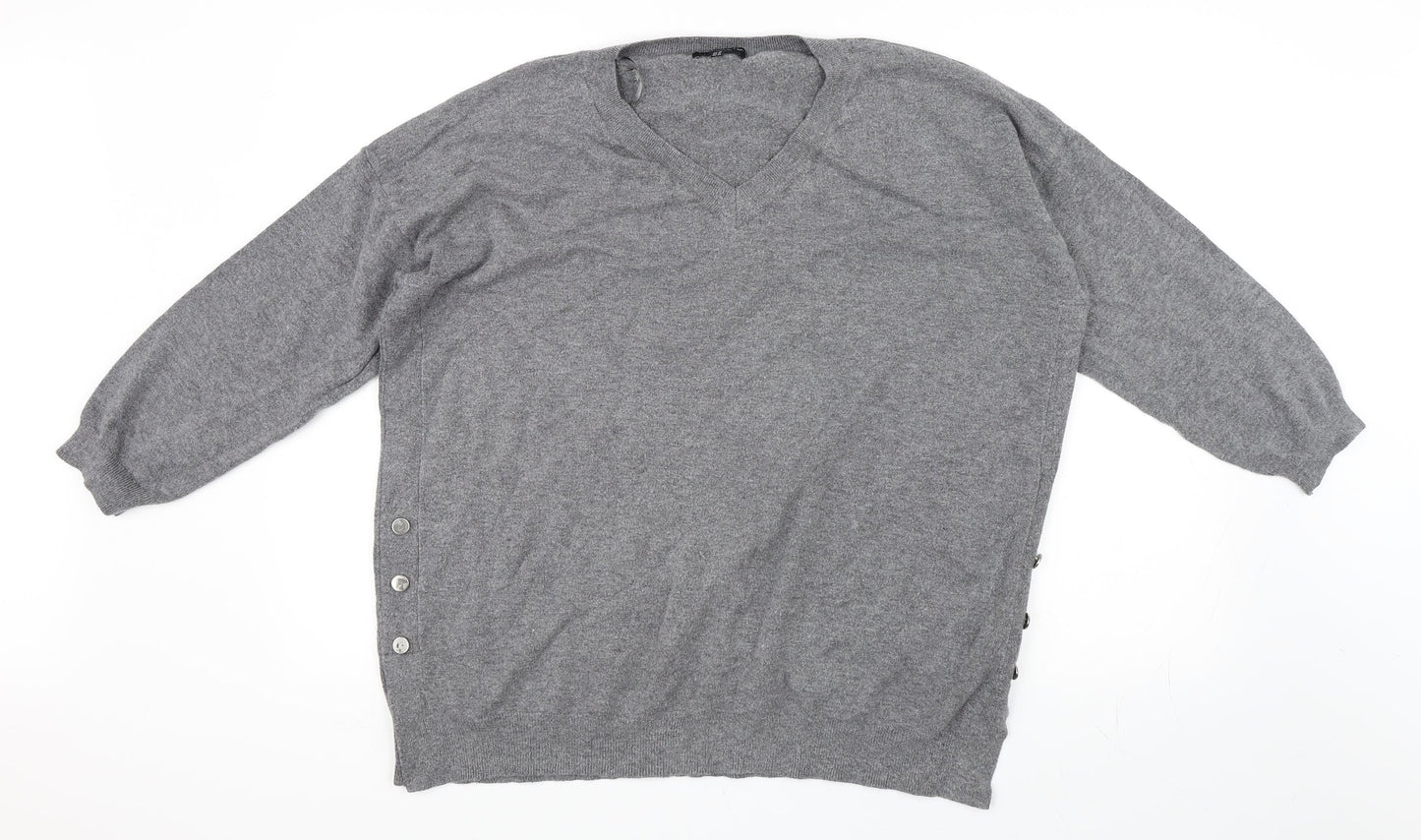 F&F Womens Grey   Pullover Jumper Size 20