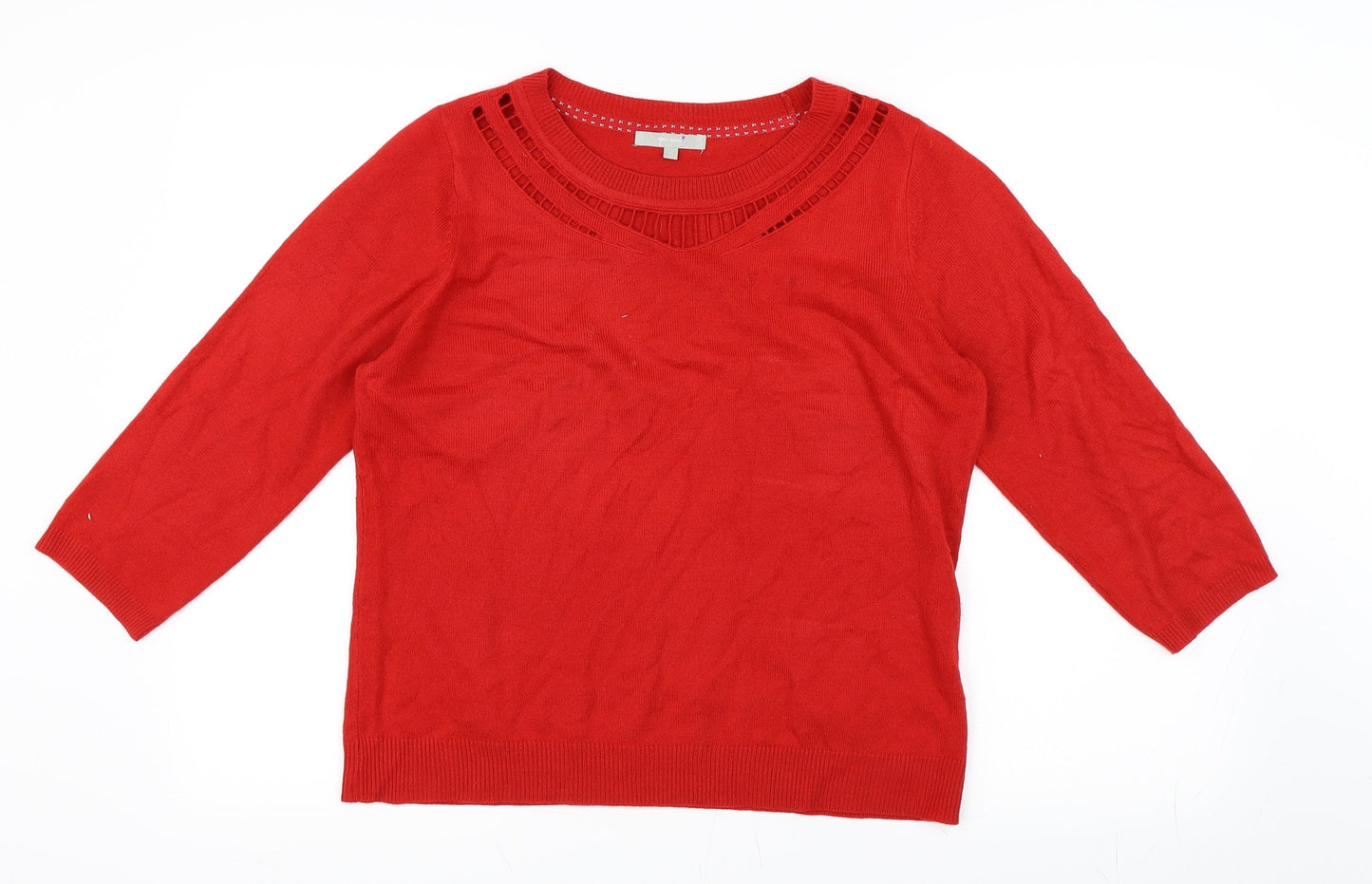 Marks and Spencer Womens Red   Pullover Jumper Size 14