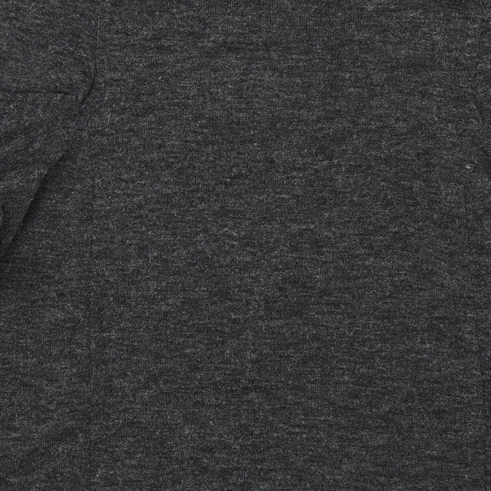 Womens UK Size S Zara Grey Basic T-Shirt