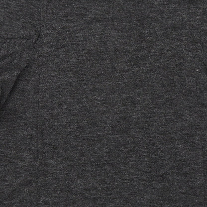 Womens UK Size S Zara Grey Basic T-Shirt