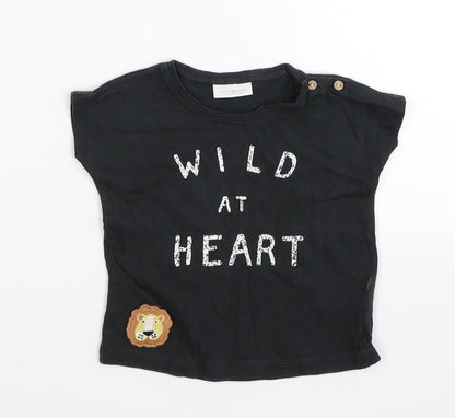 NEXT Baby Grey   Basic T-Shirt Size 3-6 Months  - wild at heart