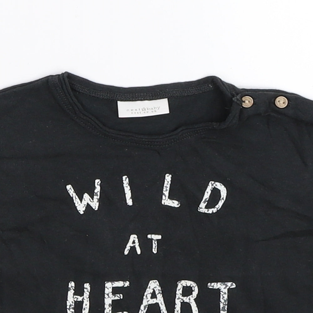 NEXT Baby Grey   Basic T-Shirt Size 3-6 Months  - wild at heart