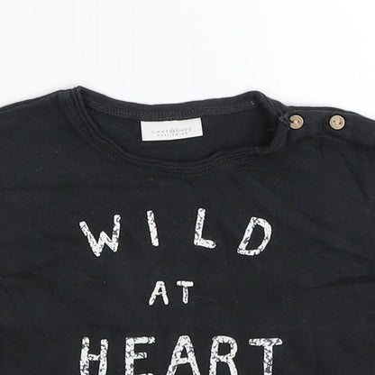 NEXT Baby Grey   Basic T-Shirt Size 3-6 Months  - wild at heart