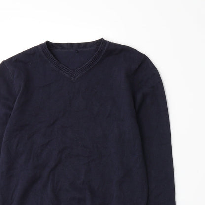 George Girls Blue  Knit Pullover Jumper Size 9-10 Years