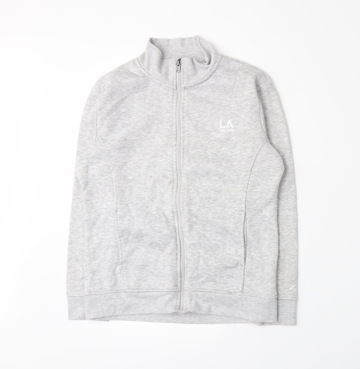 LA Gear Girls Grey  Jersey Full Zip Sweatshirt Size 13 Years