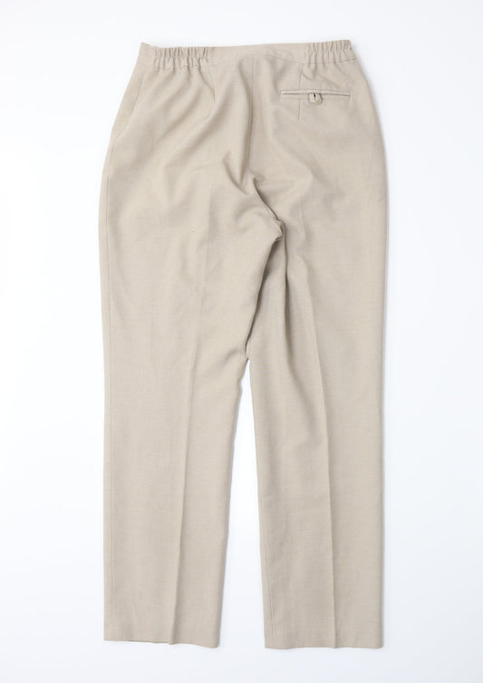 Debenhams Womens Beige   Trousers  Size 10 L28 in