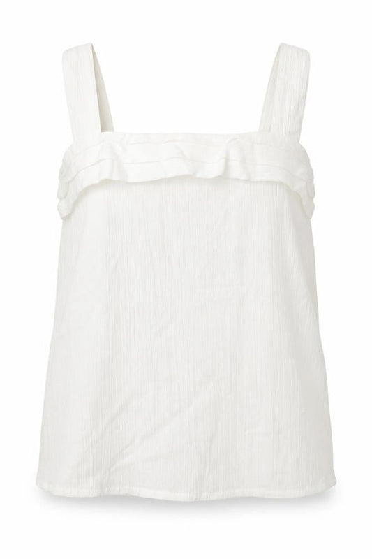 Womens UK Size 14 Preworn White Basic Tank